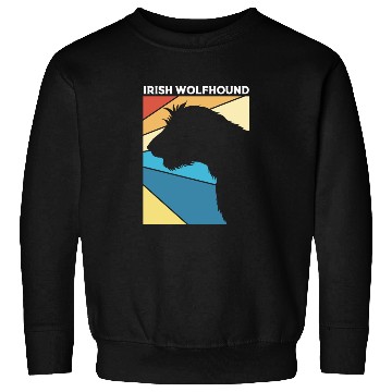 Discover Retro 80s Irish Wolfhound Dog Silhouette Sweatshirts