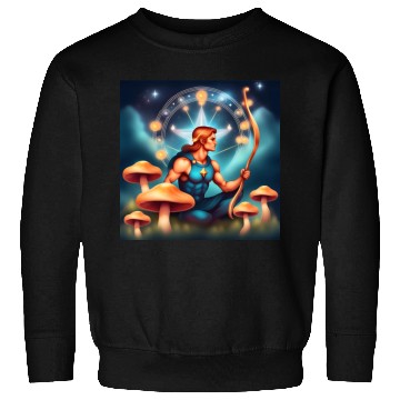 Discover Sagittarius zodiac sign with mushrooms Sweatshirts