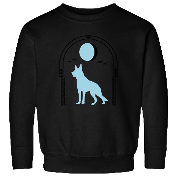 Discover German Shepherd Celestial GSD Dog Moon Tarot Sweatshirts