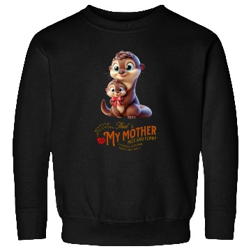 Discover mother otter with her little son Sweatshirts