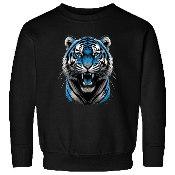 Discover Blue Tiger  D83D DC99 Sweatshirts