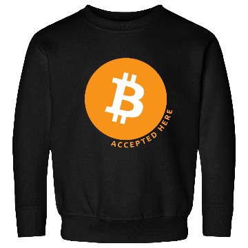 Discover Bitcoin Accepted Here Promo Sweatshirts