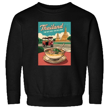 Discover Funny Vintage Travel Thailand Humor Retro Graphic Sweatshirts