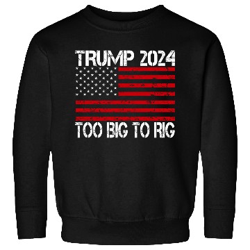 Discover 2024 Elections Too Big To Rig Sweatshirts