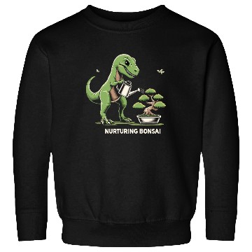 Discover T-Rex Dinosaur Gardener Bonsai Master Gardening Sweatshirts