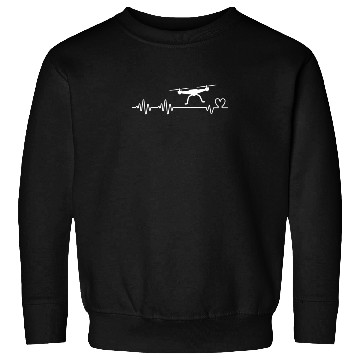 Discover Drone Pilot Quadcopter Heartbeat Funny Drone Pilot Sweatshirts