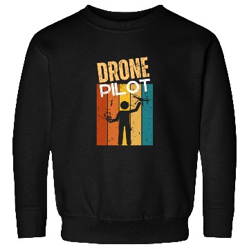 Discover Drone Pilot Quadcopter Vintage Retro Funny Drone Sweatshirts