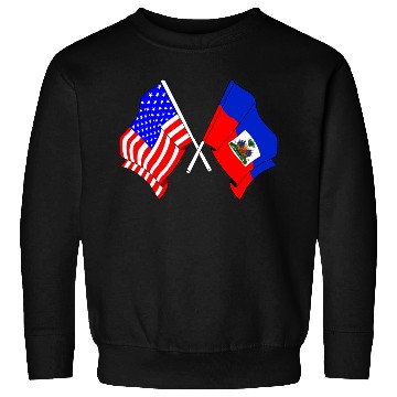 Discover USA flag USA, Haiti flag Sweatshirts
