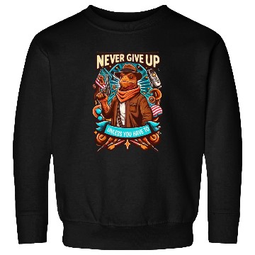 Discover Never give up Sweatshirts