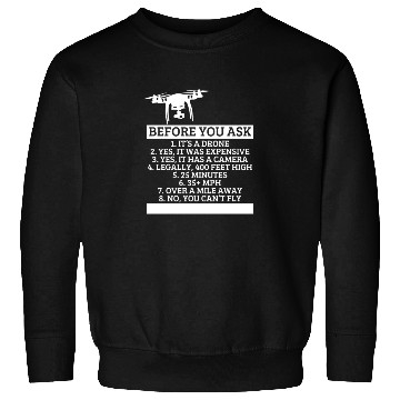 Discover Quadcopter Before You Ask Funny Drone Pilot Sweatshirts