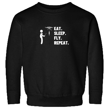 Discover Quadcopter Eat Sleep Fly Repeat Funny Drone Pilot Sweatshirts