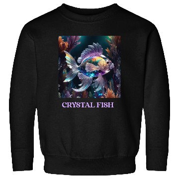Discover Colorful Crystal Glass Fantasy Fish Sweatshirts