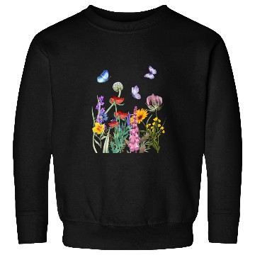 Discover Wild flowers garden Sweatshirts