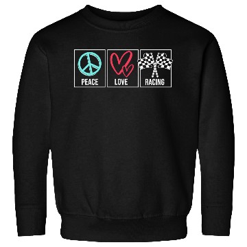 Discover Drag Race Car Lover Peace Love Drag Racing Sweatshirts