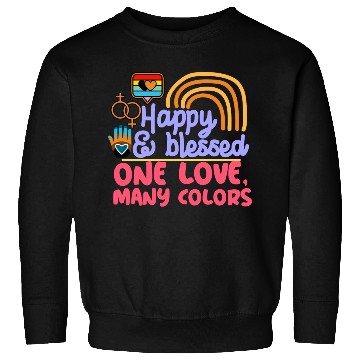 Discover pride month, happy and blessed, love is love Sweatshirts