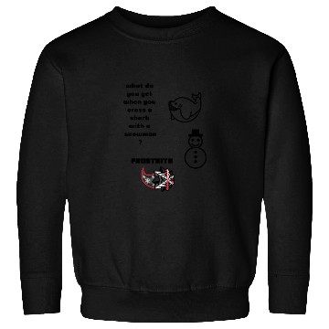 Discover snowman/shark cross Sweatshirts
