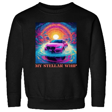 Discover Synthwave Art Futuristic Car Sweatshirts