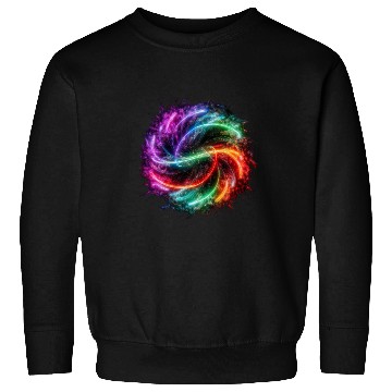 Discover Neon color ai particles Sweatshirts