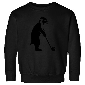 Discover Penguin playing golf cartoon golfer funny Sweatshirts