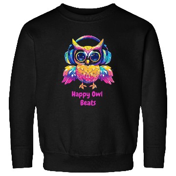 Discover Happy Owl Beats Sweatshirts