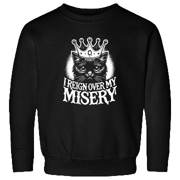 Discover Gothic Emo Cat Design For Cat Lovers And Sweatshirts