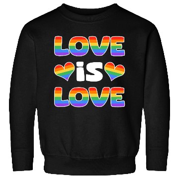 Discover Love is Love rainbow colored Sweatshirts