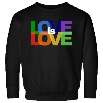 Discover love is love rainbow colored letters Sweatshirts