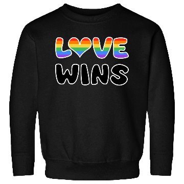 Discover LOVE WINS rainbow colored Sweatshirts