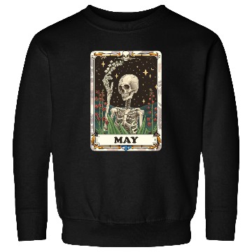 Discover May Gothic Tarot Card - Lily of the Valley & Skele Sweatshirts