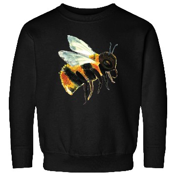 Discover Cute Bumble Bee Flying Illustration Sweatshirts