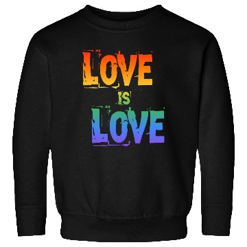 Discover love is love letter rainbow colored Sweatshirts