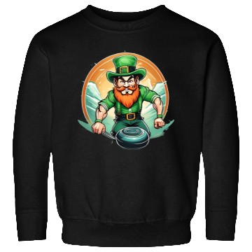 Discover St. Patrick's Day Shamrock St Paddy's Day Curling Sweatshirts