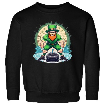 Discover St. Patrick's Day Shamrock St Paddy's Day Curling Sweatshirts