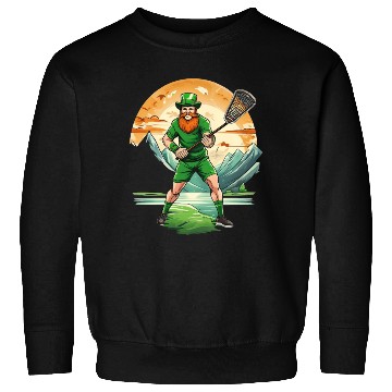 Discover St. Patrick's Day Shamrock St Paddy's Day Lacrosse Sweatshirts