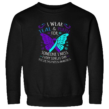 Discover I Wear Teal And Purple For Someone Sweatshirts