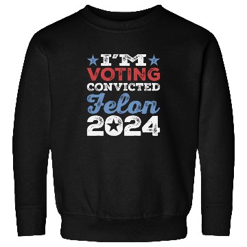 Discover I'm Voting Convicted Felon 2024 Convicted Felon Sweatshirts