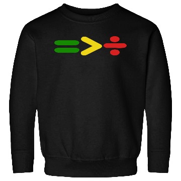 Discover Juneteenth Equality Is Greater Than Division Afro Sweatshirts