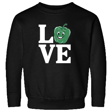 Discover Bell Pepper Love Green Sweatshirts