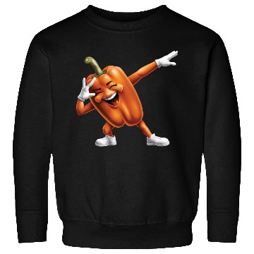 Discover Orange Bell Pepper Dabbing Realistic Sweatshirts