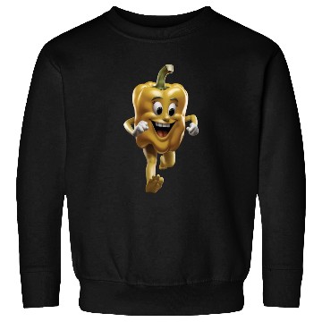 Discover Yellow Bell Pepper Running Realistic Sweatshirts