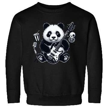 Discover Panda guitar Sweatshirts