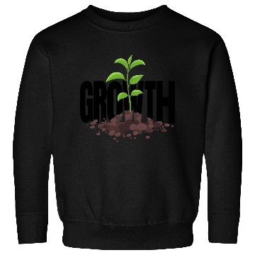 Discover Growth Typography Design Sweatshirts