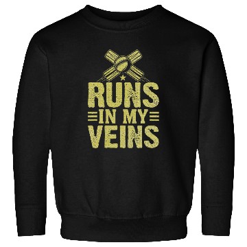 Discover Cricket runs in my Veins Cricket Sweatshirts