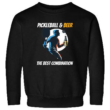 Discover Pickleball & Beer The Best Combination Fun Graphic Sweatshirts