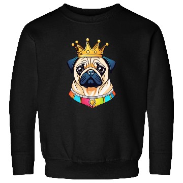 Discover "The crowned ones" - Pug Sweatshirts