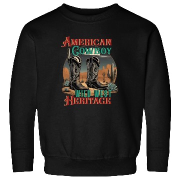 Discover American Cowboy boots Texas West Wild Heritage Sweatshirts