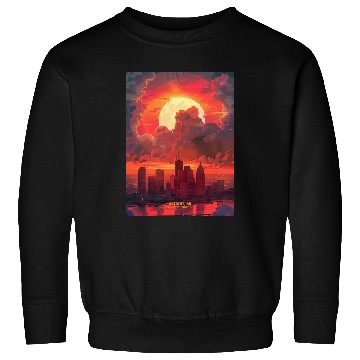 Discover Sunset in Detroit Michigan Sweatshirts