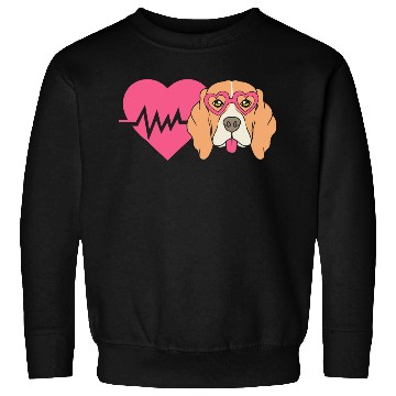 Discover Beagle Dog Mom Heartbeat Sweatshirts