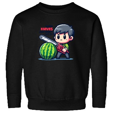 Discover Cutting Watermelon - Melon Chainsaw Sweatshirts