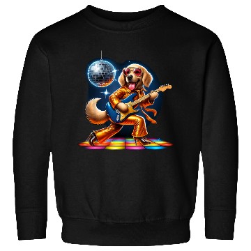 Discover Disco Golden Retriever dog Sweatshirts
